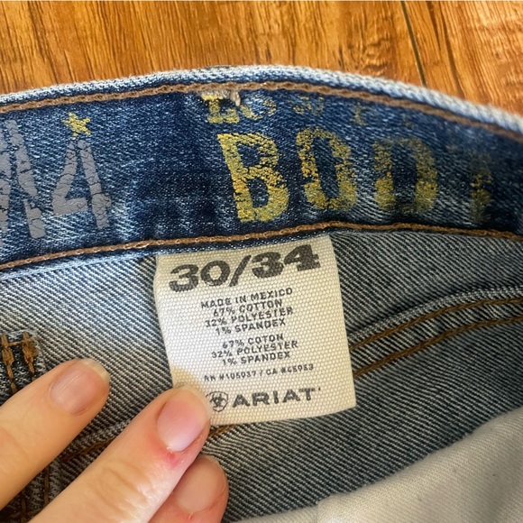 ARIAT Men’s Classic Bootcut M4 Blue Jeans Size 30 x 34 - Picture 3 of 14